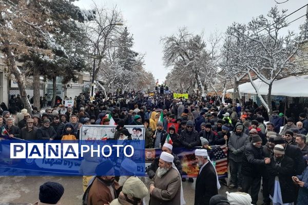 راهپیمایی باشکوه 22 بهمن در شهر فریمان