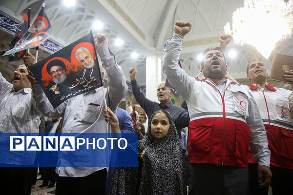 مراسم بزرگداشت نخستین سالگرد شهادت سید حسن نصرالله در قم