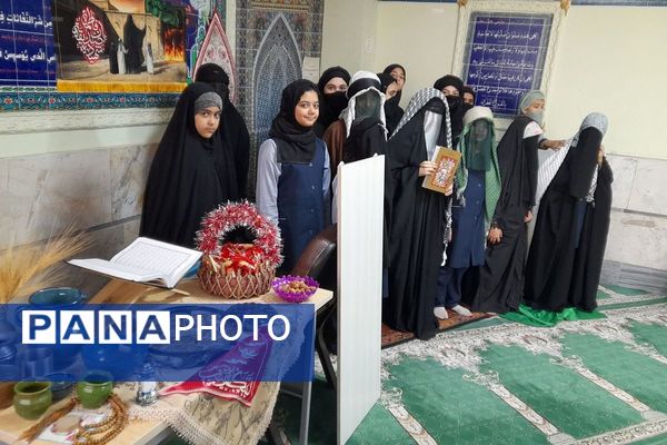 عزاداری حضرت فاطمه الزهرا(س) در مدارس جانبازان کربلا و ایران تایر اسلامشهر