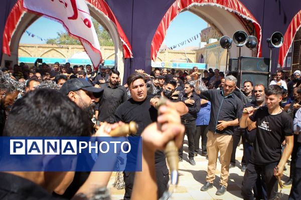عزاداری رحلت پیامبر(ص) و شهادت امام حسن(ع) در صحن آستان مقدس سلطانعلی(ع) مشهداردهال کاشان