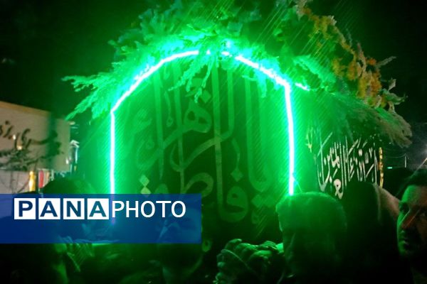 تشییع نمادین حضرت زهرا(س) با اشک و ارادت