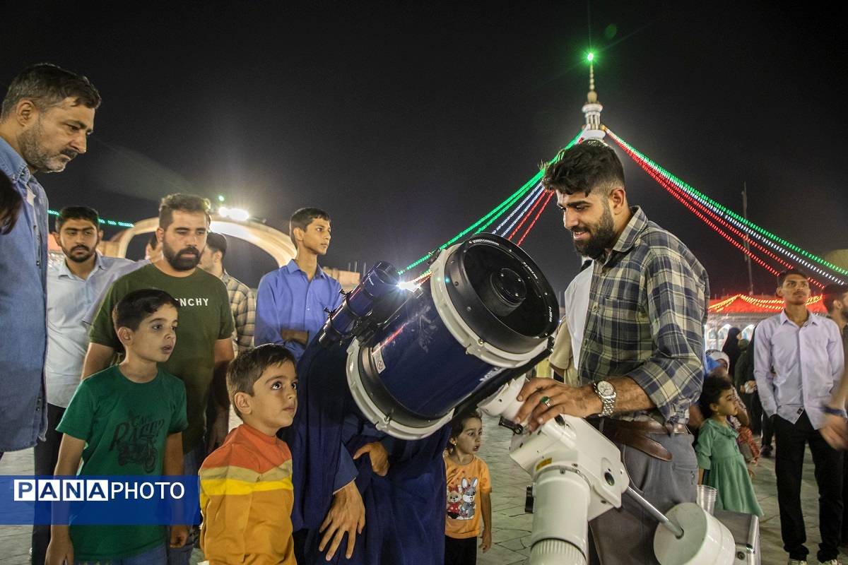 رصد زیباترین خسوف قرن از آسمان مسجد جمکران