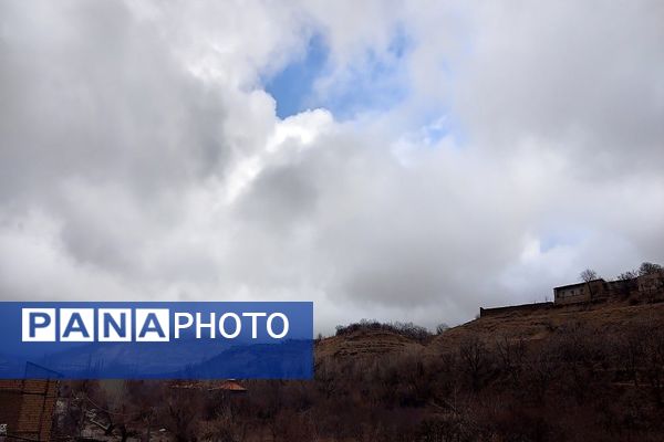 حال هوای شهر زیبای بار بعد از اولین بارش باران زمستانی