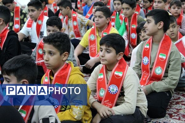 حضور قائم‌مقام سازمان دانش آموزی کشور در جمع پیشتازان معتکف گرمه 