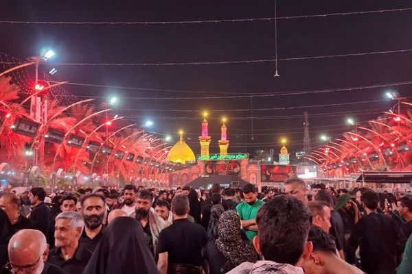 حضور کاروان زائر اولی‌های قم در کربلا