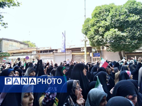 راهپیمایی مردم قزوین در جمعه خشم ونصر 
