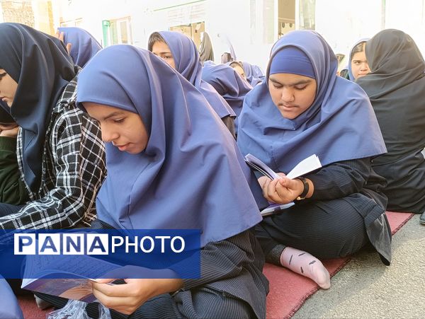 طنین همدلی در دهه فاطمیه، توزیع آش نذری در میان دانش‌آموزان دبیرستان دکتر جواد حداد ۲