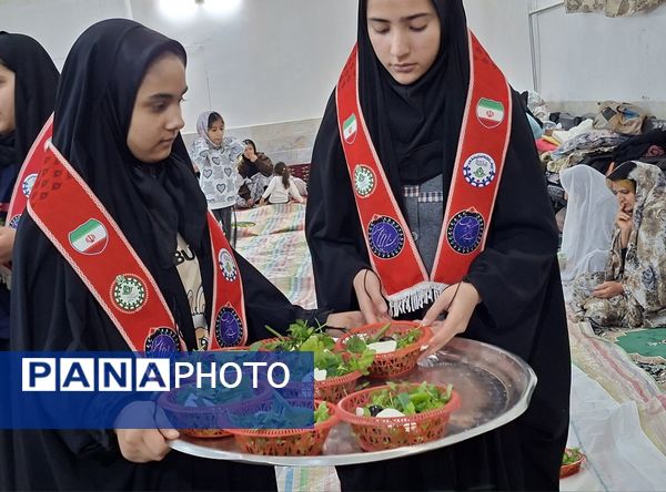 مراسم اعتکاف دانش آموزی آموزشگاه مریم سنگان شهرستان رشتخوار