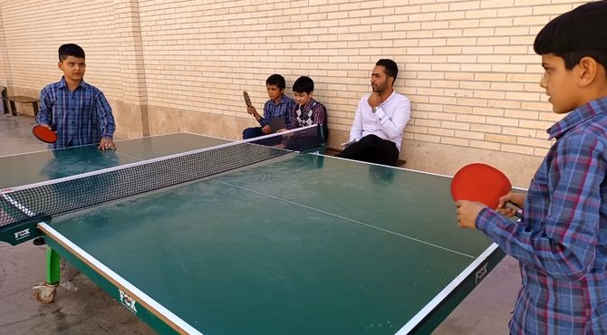 فینال تنیس روی میز آموزشگاه صفدری‌زاده میبد