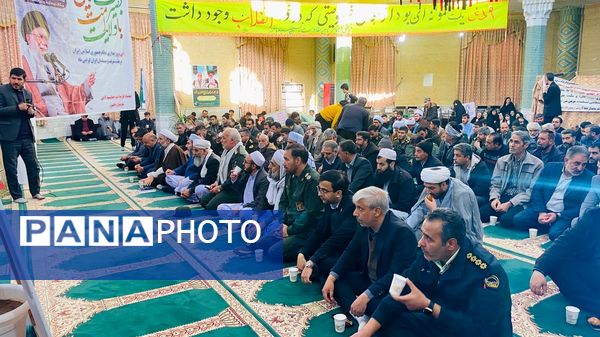 هم صدایی مسئولان و مردم باخرز در سایه  حماسه تاریخی 9 دی