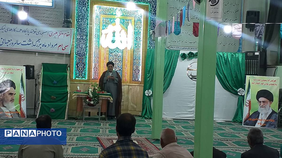 حضور امام جمعه تربت حیدریه در جشن اهالی سربالا