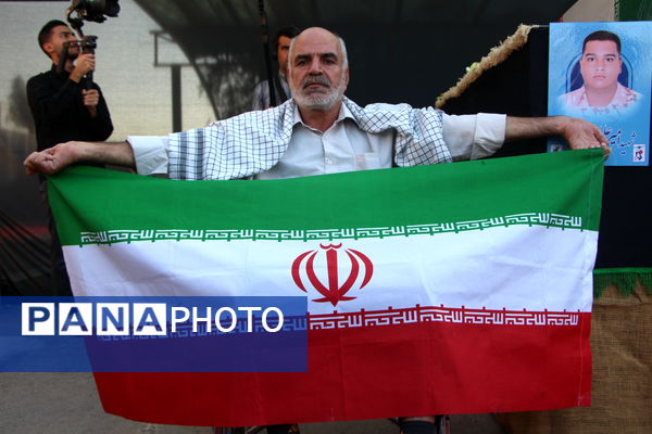 مراسم استقبال ار هفت شهید گمنام در یزد 