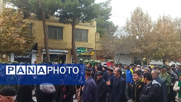 تشییع شهید گمنام در نیشابور 