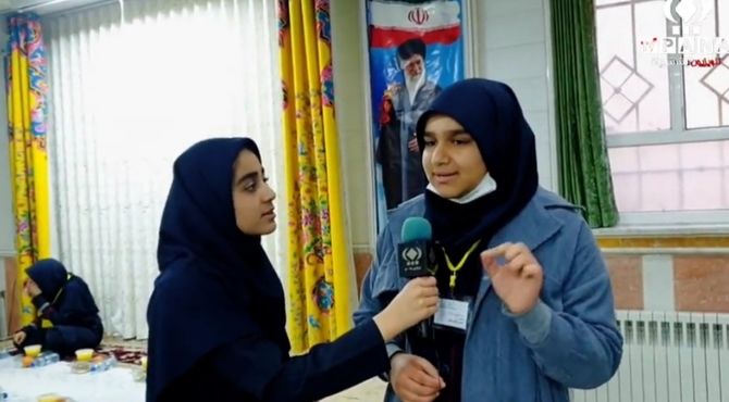 ضیافت افطاری «شهدایی» با حضور دانش‌آموزان دبیرستان حضرت فاطمه(س) قم 