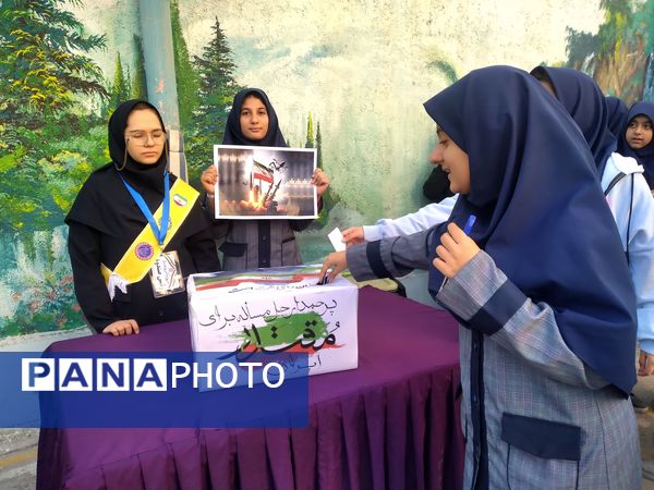 انتخاب نمایندگان شورای دانش‌آموزی در دبیرستان شاهد تکتم ناحیه سه