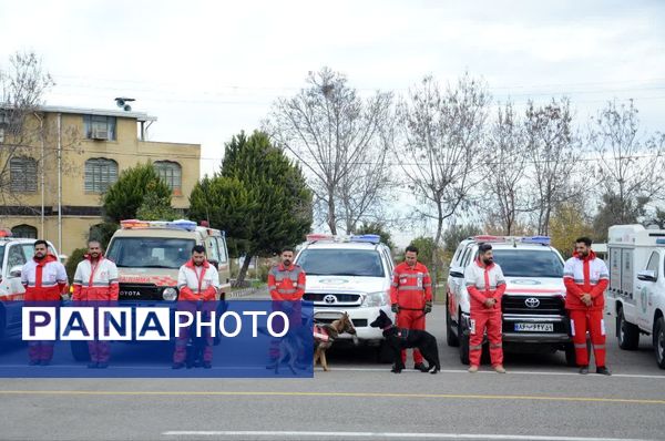 برگزاری رزمایش طرح زمستانه پلیس‌راه فرماندهی انتظامی استان گلستان