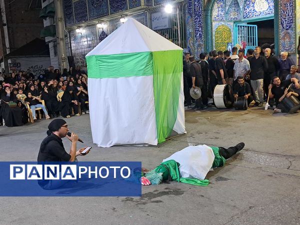 آیین خیمه سوزان در مسجد ابوالفضل قائمشهر