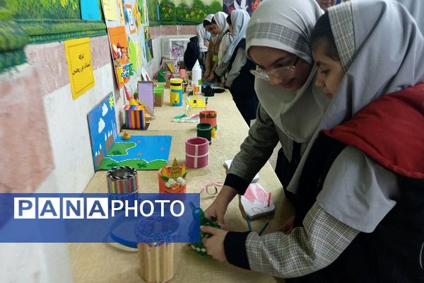 نمایشگاه فرهنگی_هنری و جشن ایرانمون در دبستان شهید آقچه‌لو رباط‌کریم