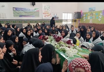تجلی تجدید میثاق با شهید گمنام در دبیرستان فاطمیه اندیشه زارچ