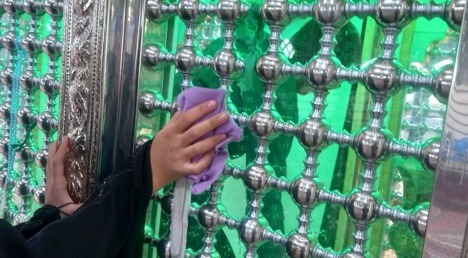 مراسم غبارروبی امام‌زاده میرحیدرشاه نقنه