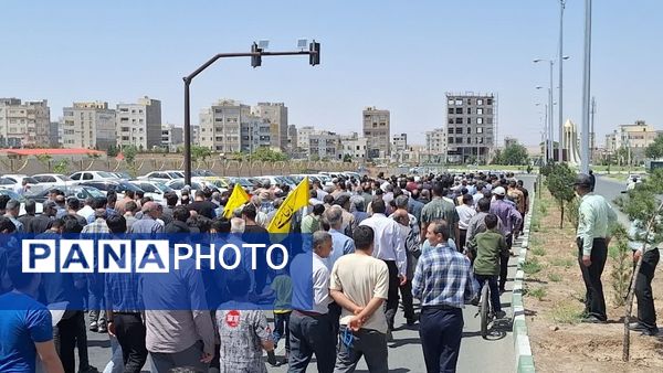  راهپیمایی مردم شهرستان اشتهارد علیه رژیم صهیونیستی 