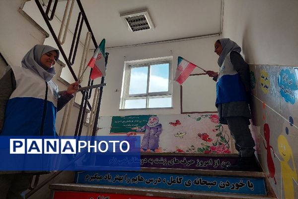 افتتاحیه سفیران سلامت و اتاق بهداشت در دبستان فاطمه بنت اسد مشهد