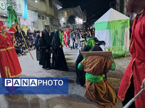 آیین خیمه سوزان در مسجد ابوالفضل قائمشهر