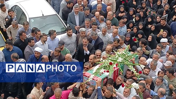 مردم محمودآباد به استقبال شهید سرافراز سعید محمودی رفتند
