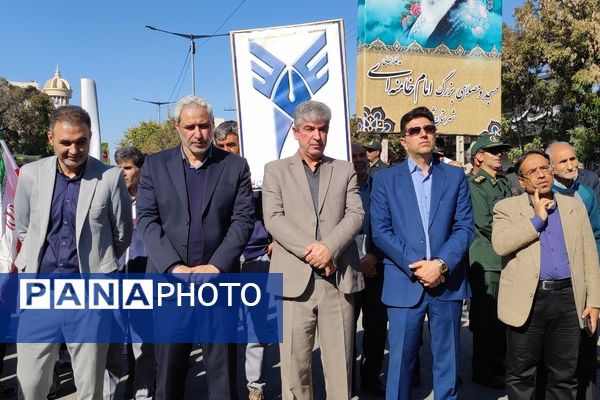 برپایی راهپیمایی باشکوه ۱۳ آبان در شهرستان شیروان