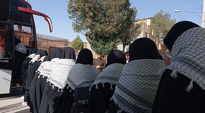 اعزام دانش‌آموزان دختر به اردوی “راهیان نور پیشرفت غرب کشور”