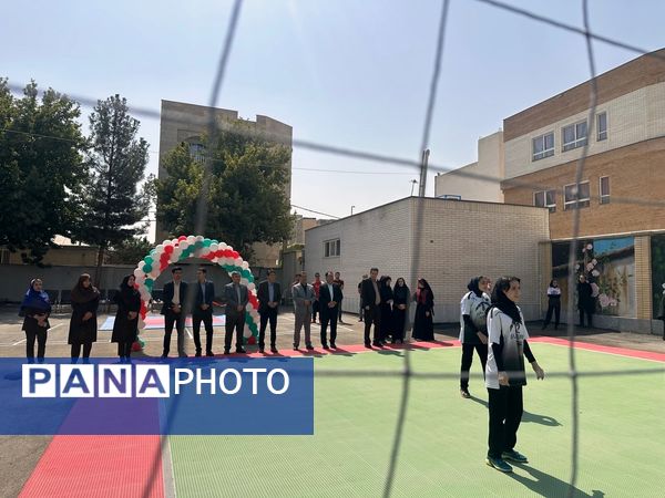 افتتاح زمین ورزشی تایل کورت در هنرستان عفت بجنورد