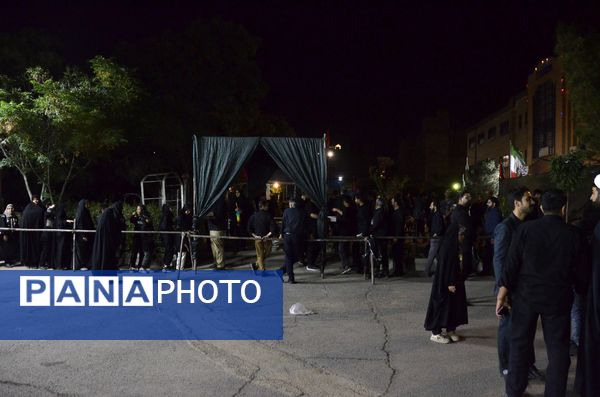 مراسم عزاداری هیئت فرهنگیان در نیشابور 