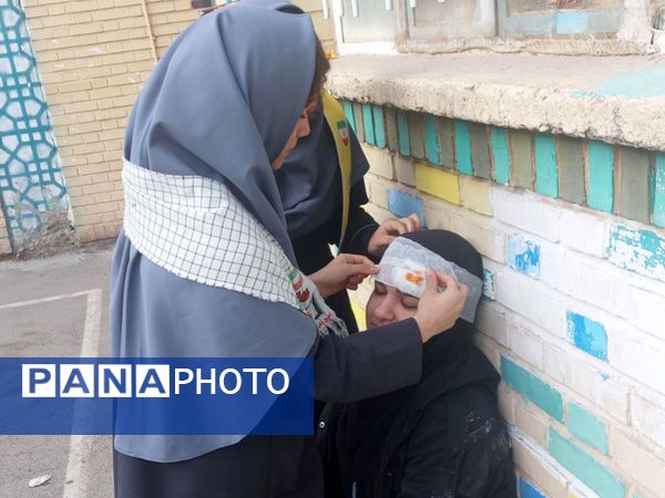 بیست و هفتمین مانور زلزله در دبیرستان دخترانه دانشور 2 