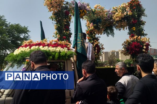تشییع پیکر شهدای مدافع وطن در شهرک وحدت شهرستان فردیس