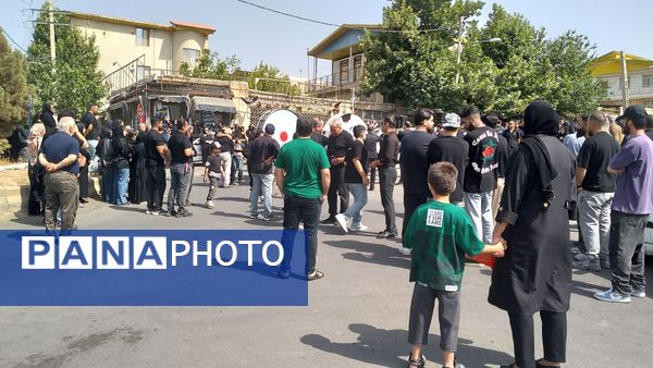 مردم روستای «هیو» در مراسم باشکوه عزاداری تاسوعا شرکت کردند