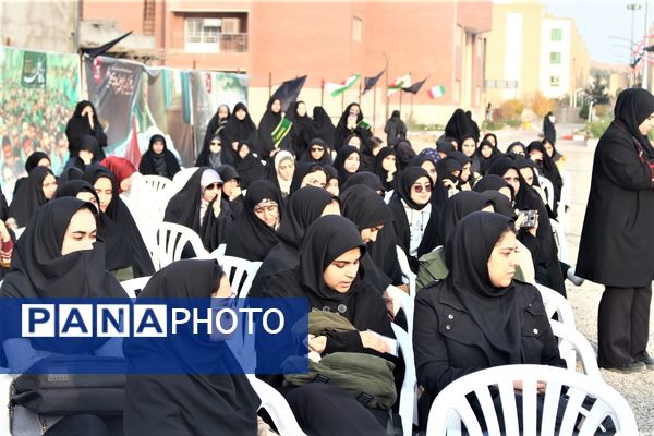 مراسم دومین سالگرد خاکسپاری شهید گمنام آموزشکده فنی دختران قم