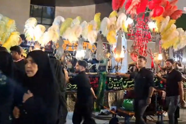 عزاداری مردم در شب رحلت پیامبر اکرم (ص) و شهادت امام حسن مجتبی (ع)