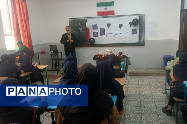 طنین نوای عشق و عزا؛ مراسم عزاداری دهه دوم فاطمیه در مدارس بهارستان‌دو