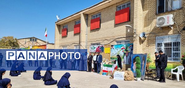 آیین افتتاحیه طرح بازگشایی مدارس و زنگ ایثار و مقاومت در شهرستان صالح آباد