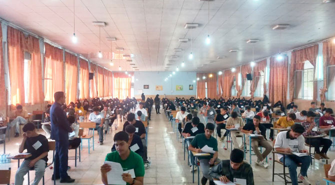 برگزاری آزمون بهیاری در شهر آباده با حضور ۱۴۴ داوطلب از شمال فارس