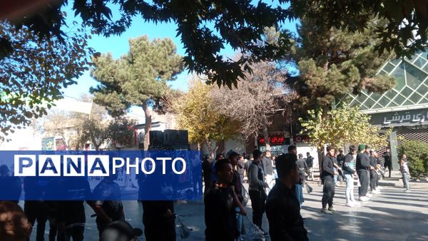 مراسم عزاداری شهادت حضرت فاطمه زهرا (س) در خیابان های نیشابور