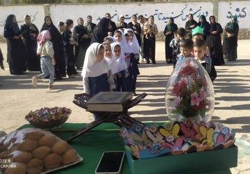 غوغای شکوفه‌های دانش در مدرسه شهید رجایی کَرف