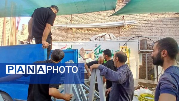 بارگیری و بدرقه موکب شباب الزینب ساوه؛ سفری به سوی خدمت به زائران