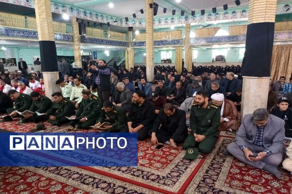 مراسم ترحیم و قرآن‌خوانی برای شهید جمهور و همراهان در مصلی چناران