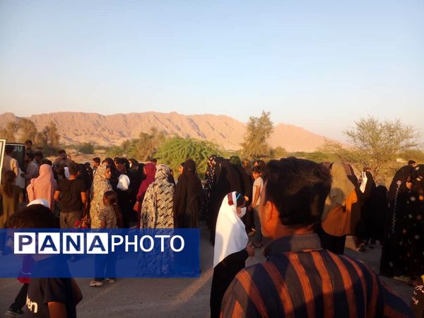 ورود پیکر شهید گمنام به روستای لاور 