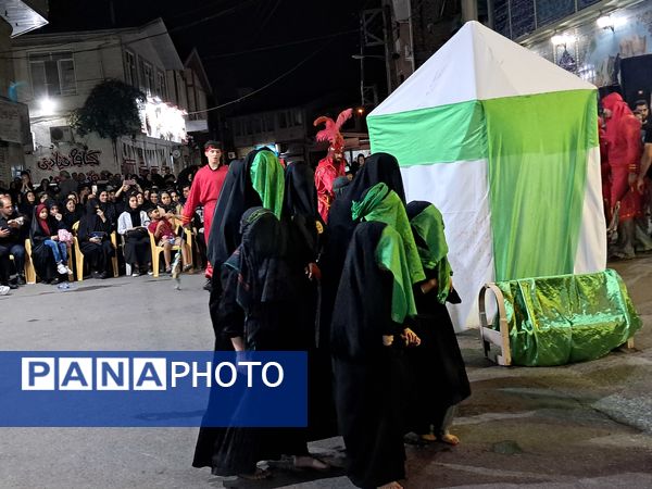 آیین خیمه سوزان در مسجد ابوالفضل قائمشهر
