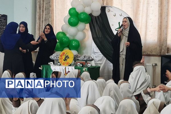 جشن میلاد مولود کعبه در دبستان  شهید بنی هاشمی رباط‌کریم