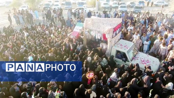 مهن‌آباد میزبان پیکر شهید گمنام