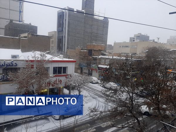 بارش برف شدید و سفید پوش شدن شهر زیبای مشهد 