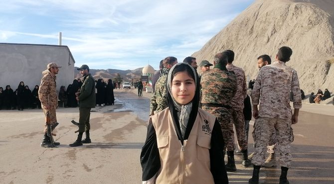 تشییع پیکر شهید گمنام در گلزار شهدای شهر بار نیشابور 